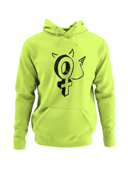 MENS GIRLS ARE EVIL NEON HOODIE