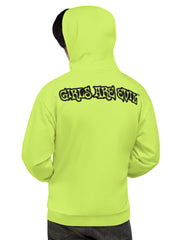 MENS GIRLS ARE EVIL NEON HOODIE