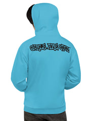 MENS GIRLS ARE EVIL NEON HOODIE