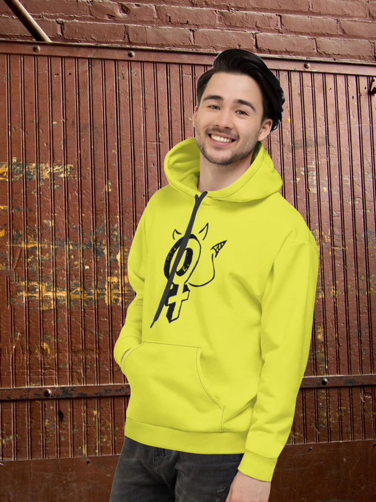 MENS GIRLS ARE EVIL NEON HOODIE