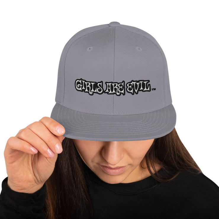 Girls Are Evil Snapback Hat
